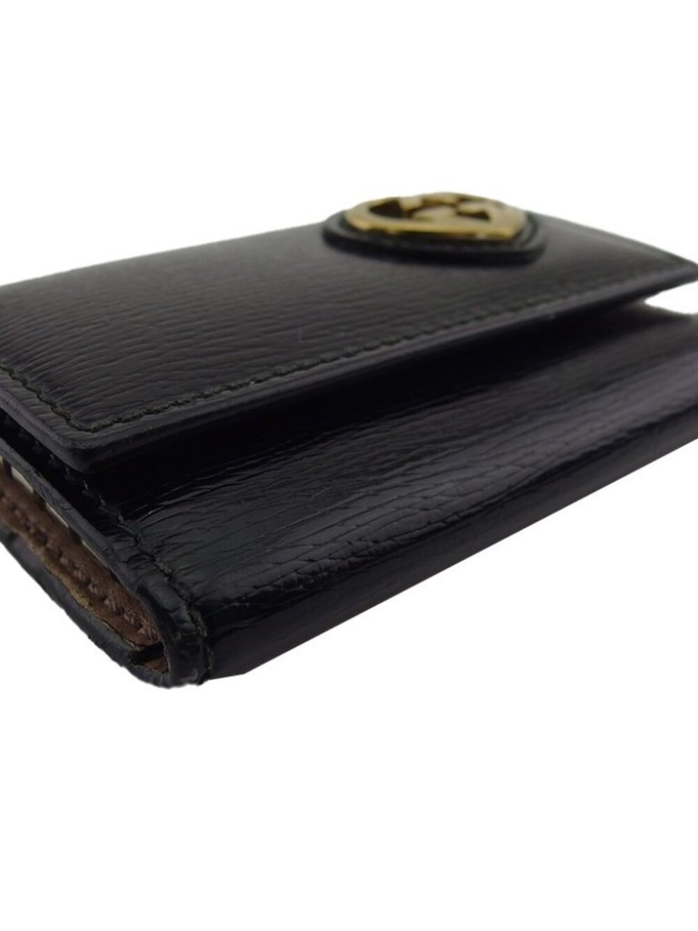 GUCCI Key holder Black pink Women 257217 Authentic secondhand